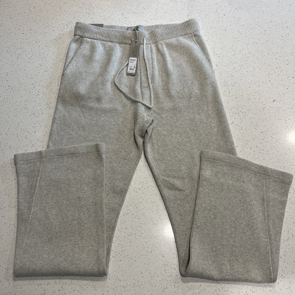 Hudson Collection Outerwear Joggers Loose Fit Mens XL Oatmeal Beige NWT Cashmere